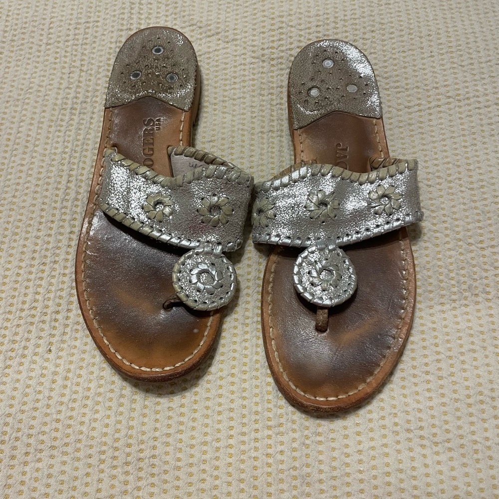 Jack Rogers silver size 6